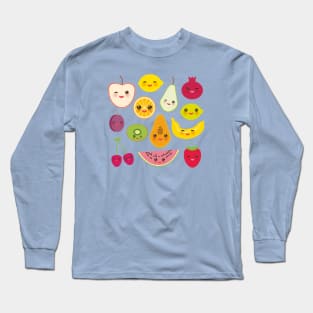 Cute Juicy Fruits Long Sleeve T-Shirt